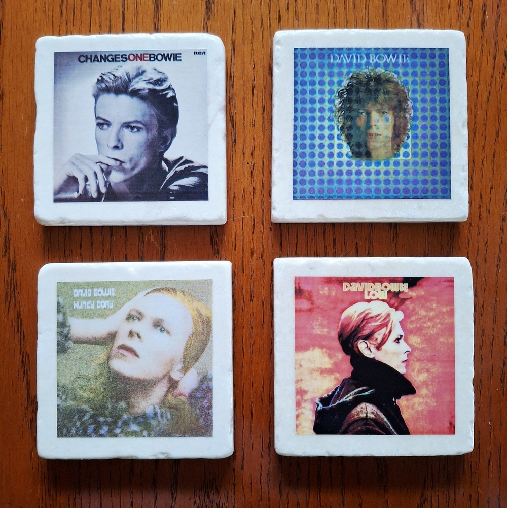 Bowie Coasters - Quartz x4